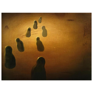 Salvador Dali  STUDY FOR DEOXYRIBONUCLEIC ACID ARABS Aluminum Print