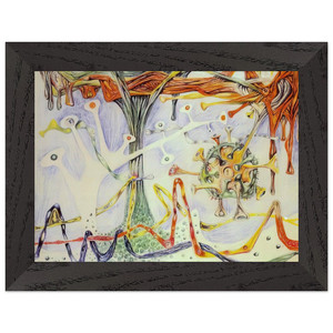 Roberto Matta  MORPHOLOGY 1937 Premium Wooden Framed Art Print / Poster