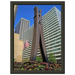 Claes Oldenburg  CLOTHESPIN 1976 Premium Metal Framed Art Print / Poster