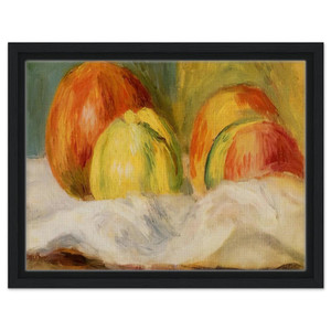 PierreAuguste Renoir  Still Life with Apples and Pomegranates Framed Canvas