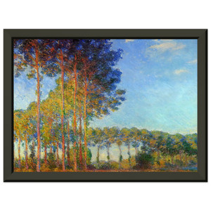 Claude Monet Poplars River Epte Premium Metal Framed Art Print / Poster