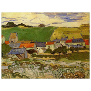 Vincent van Gogh  View of Auvers N2 Wood Print