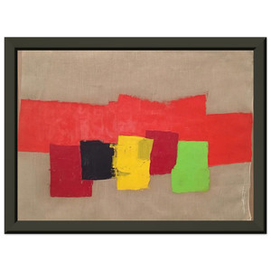 Etel Adnan  Untitled  1970 N5 Premium Metal Framed Art Print / Poster