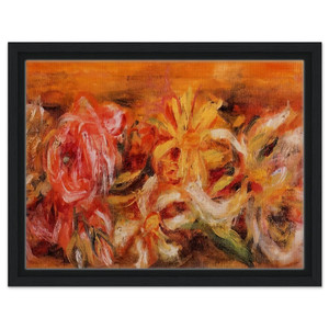 PierreAuguste Renoir  Garland of Flowers Framed Canvas