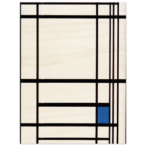 Piet Mondrian  Composition with Blue Wood Print