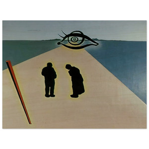 Salvador Dali  THE EYE OF THE ANGELUS Wood Print