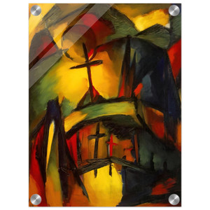 Kurt Schwitters  MOUNTAIN GRAVEYARD 1919 Acrylic Print