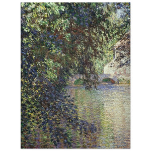 claude monet  Watermill at Limetz Aluminum Print
