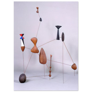 Alexander Calder VERTICAL CONSTELLATION WITH BOMB 1943 Fine Art Print