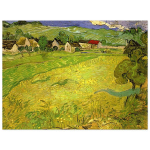 Vincent van Gogh  View of Vessenots near Auvers Aluminum Print