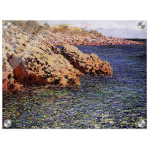 claude monet  Rocks on the Mediterranean Coast Acrylic Print
