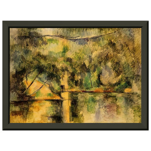 Paul Cezanne  Reflections in the Water Premium Metal Framed Art Print / Poster