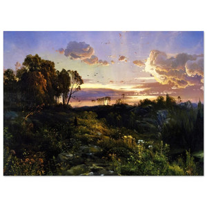 Thomas Moran  Dusk Wings Fine Art Poster / Art Print