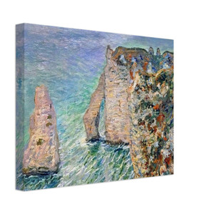 claude monet  The Rock Needle and the Porte dAval Canvas