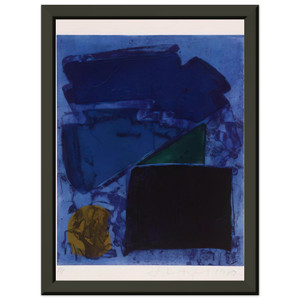 John Hoyland  Memphis  1980 Premium Metal Framed Art Print / Poster