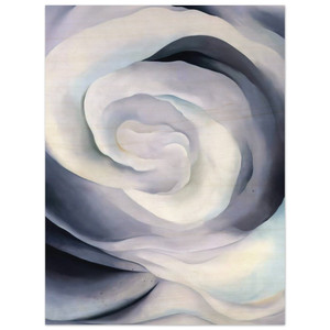 Georgia OKeeffe  Abstraction White Rose Wood Print