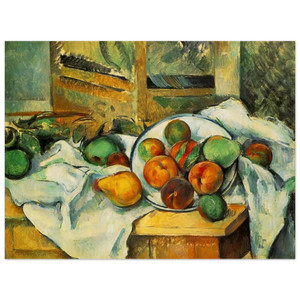 Paul Cezanne  Table Napkin and Fruit Aluminum Print