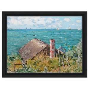 claude monet  The Cabin at SaintAdresse Framed Canvas