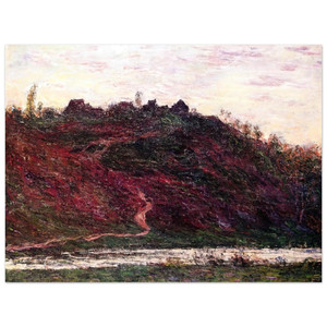claude monet  The Village of La CocheBlond Evening Aluminum Print