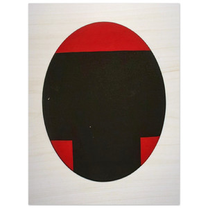 Leon Polk Smith  Big T  Hard Edge Painting Wood Print