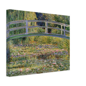 claude monet  The Japanese Bridge The WaterLily Pond Canvas
