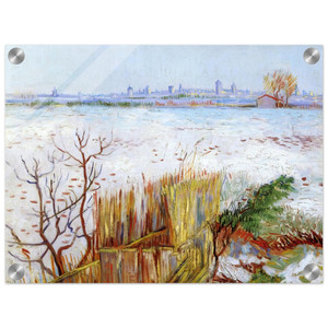 Vincent van Gogh  Snowy Landscape with Arles in the Background Acrylic Print