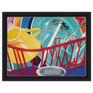 James Rosenquist  Dishes Framed Canvas