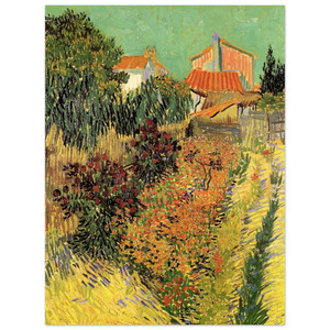 Vincent van Gogh  Garden Behind a House Aluminum Print