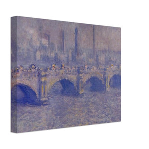 claude monet  Waterloo Bridge Sunlight Effect Canvas