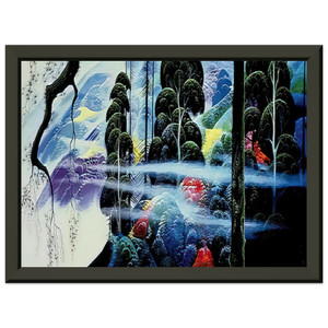 Eyvind Earle  Along the Coast Premium Metal Framed Art Print / Poster
