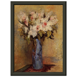 PierreAuguste Renoir Vase of Lilacs and Roses Metal Framed Art Print Poster