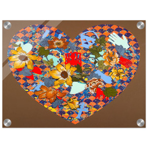 Miriam Schapiro  Our Stenciled Heart  2008 Acrylic Print