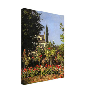 claude monet  Garden in Bloom at SainteAddresse Canvas