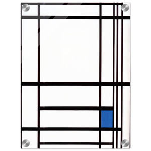 Piet Mondrian  Composition with Blue Acrylic Print