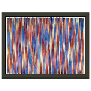 Gene Davis  Banjo  1981 Premium Metal Framed Art Print / Poster