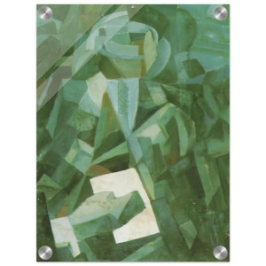 Salvador Dali Cubist Seated Person Holding Letter Acrylic Print