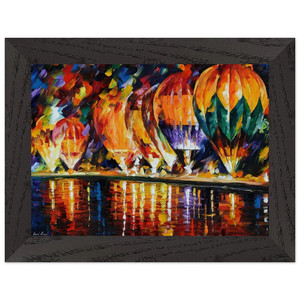 Leonid Afremov  Leonid Afremov N14 Premium Wooden Framed Art Print / Poster