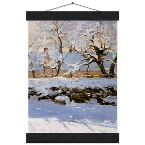 claude monet  The Magpie Museum-Quality Matte Paper Poster with Hanger