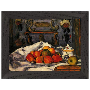 Paul Cezanne  Dish of Apples Premium Wooden Framed Art Print / Poster