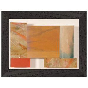 Sam Gilliam  With Orange Premium Wooden Framed Art Print / Poster