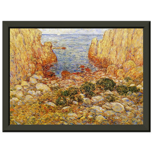 Childe Hassam Gorge Appledore Isles of Shoals Metal Framed Art Print Poster