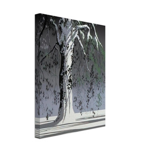 Eyvind Earle  Fir Tree In Snow Canvas