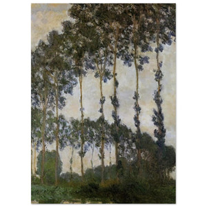 claude monet  Poplars at Giverny Fine Art Poster / Art Print