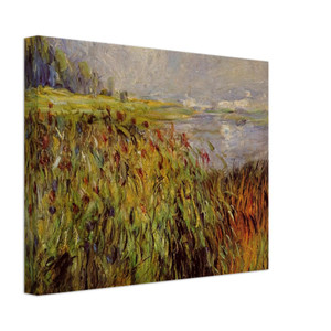 PierreAuguste Renoir  Bulrushes on the Banks of the Seine Canvas