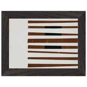 Ellsworth Kelly  Black Brown White Premium Wooden Framed Art Print / Poster