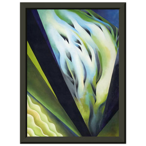 Georgia OKeeffe  Blue and Green Music Premium Metal Framed Art Print / Poster
