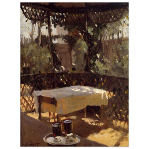 John Singer Sargent  Two Wine Glasses Wood Print