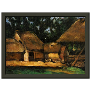 Paul Cezanne  The Oilmill Premium Metal Framed Art Print / Poster