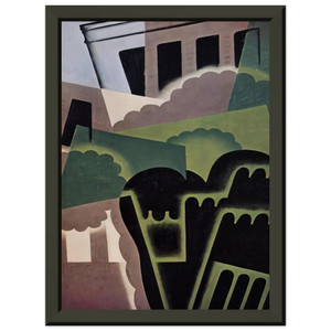 Juan Gris  LANDSCAPE N10 Premium Metal Framed Art Print / Poster