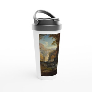 Thomas Moran - A Scene on the Tohickon Creek Autumn Travel Mug